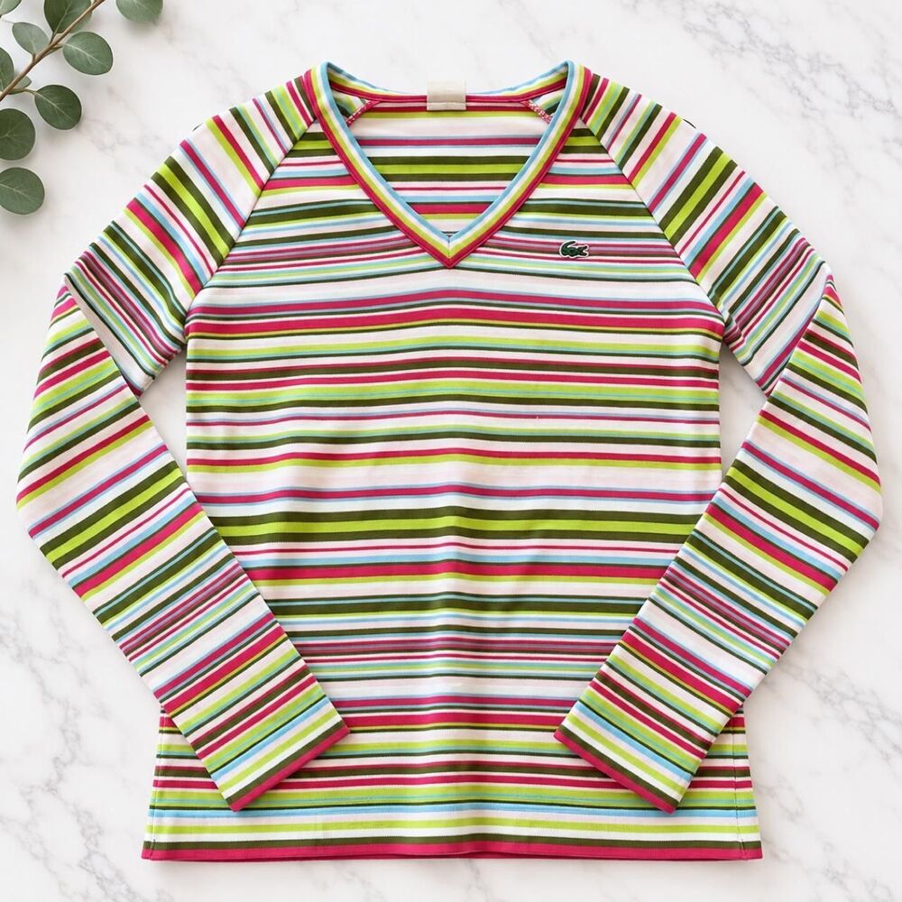Vintage Lacoste Stripe Long Sleeve